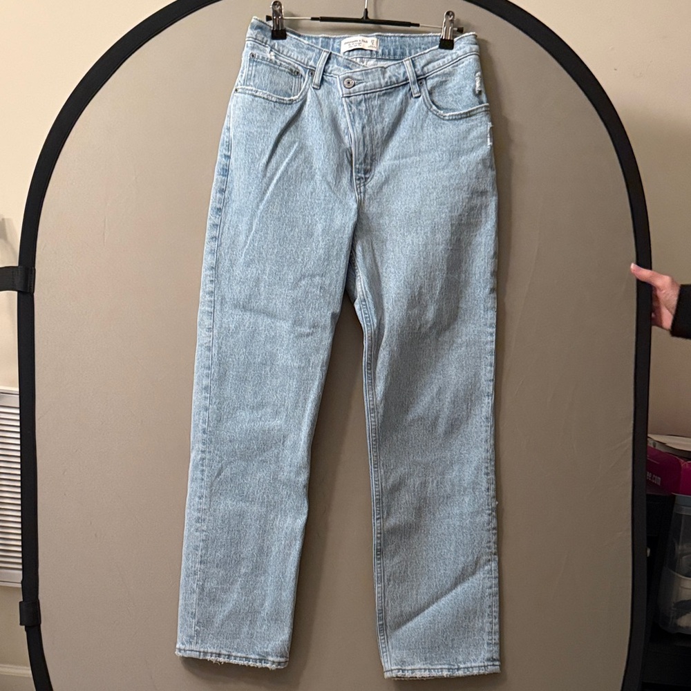 Abercrombie & Fitch Light Blue Straight Leg Jeans